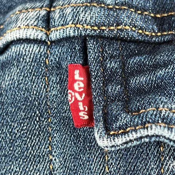 LEVI'S Jean Original Denim Trucker Jacket Size Small - Picture 5 of 13